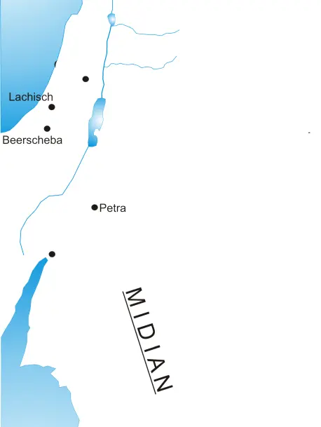 Map of Madinah in the Arabian Peninsula